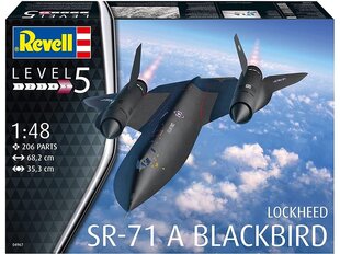 Revell - Lockheed SR-71 A Blackbird, 1/48, 04967 cena un informācija | Konstruktori | 220.lv