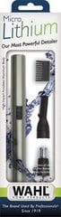 Машинка для стрижки волос носа и уха Wahl Micro Lithium Satin Silver 5640-1016 цена и информация | Машинки для стрижки волос | 220.lv