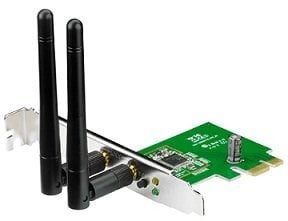 Адаптер Asus PCE-N13 Wireless PCI-E  цена и информация | Адаптеры и USB разветвители | 220.lv