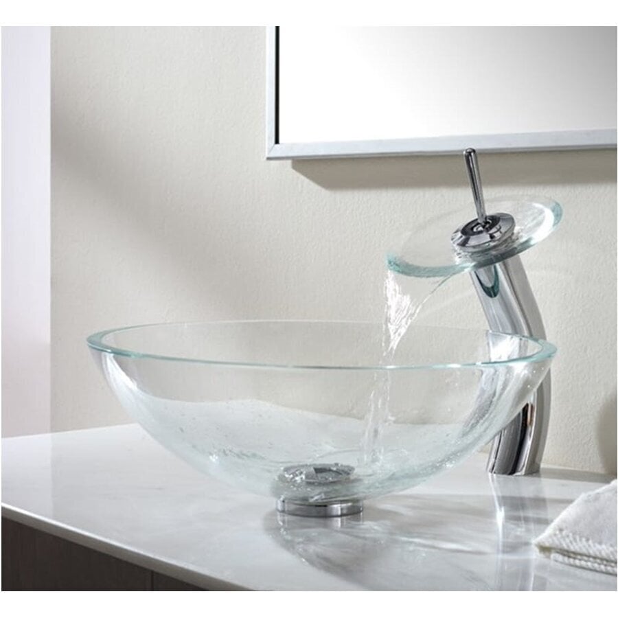 Stikla jaucējkrāns, uzstādāms uz galda virsmas WATER FALL, 30 cm, caurspīdīgs цена и информация | Jaucējkrāni | 220.lv