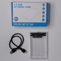 2.5" HDD futrālis USB3.0 цена и информация | Чехлы для жёстких дисков | 220.lv