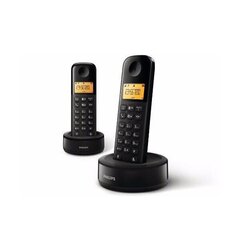 Philips D1602B, melns cena un informācija | Stacionārie telefoni | 220.lv