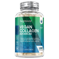 Uztura bagātinātājs, Vegan Collagen Advanced, 180 kapsulas cena un informācija | Vitamīni, preparāti, uztura bagātinātāji skaistumam | 220.lv