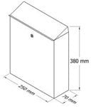 Pastkastīte PD 950, vara цена и информация | Почтовые ящики, номерные знаки для домов | 220.lv