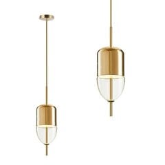 Piekaramā lampa Duet B, Gold cena un informācija | Lustras | 220.lv