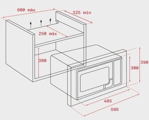 Teka MB620BI kaina ir informacija | Mikroviļņu krāsnis | 220.lv