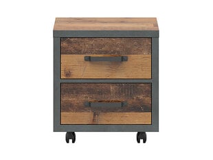 Прикроватный шкафчик BRW Weston 2S, коричневый цена и информация | Прикроватные тумбочки | 220.lv