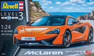 Revell - McLaren 570S, 1/24, 07051 cena un informācija | Konstruktori | 220.lv