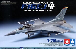 Tamiya - F-16CJ Fighting Falcon, 1/72, 60786 cena un informācija | Konstruktori | 220.lv