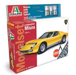 Italeri - Lamborghini Miura model set, 1/24, 72002 cena un informācija | Konstruktori | 220.lv