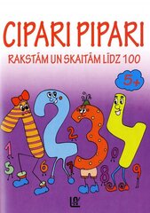 Cipari pipari / rakstām un skaitām līdz 100 cena un informācija | Krāsojamās grāmatas | 220.lv