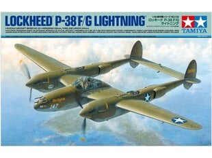 Пластиковая сборная модель Tamiya - Lockheed P-38 F/G Lightning, 1/48, 61120 цена и информация | Конструкторы и кубики | 220.lv