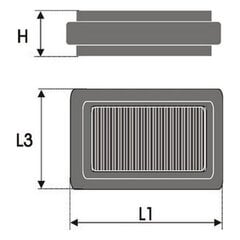 Воздушный фильтр Green Filters P950334 цена и информация | ПОЛКА-ОРГАНИЗАТОР ДЛЯ ТЕЛЕФОНА В АВТОМОБИЛЬ | 220.lv