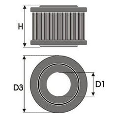 Gaisa filtrs Green Filters MH0560 cena un informācija | Auto piederumi | 220.lv