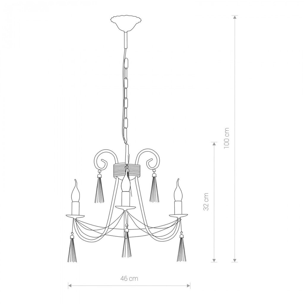 Nowodvorski Lighting piekaramā lampa Twist 4983 cena un informācija | Lustras | 220.lv