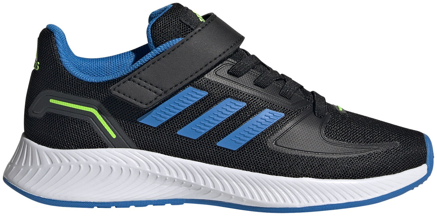 Adidas Apavi Runfalcon 2.0 El K Black Blue GV7752 GV7752/12.5K cena un informācija | Sporta apavi bērniem | 220.lv