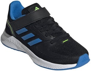 Adidas Apavi Runfalcon 2.0 El K Black Blue GV7752 GV7752/12.5K цена и информация | Детская спортивная обувь | 220.lv