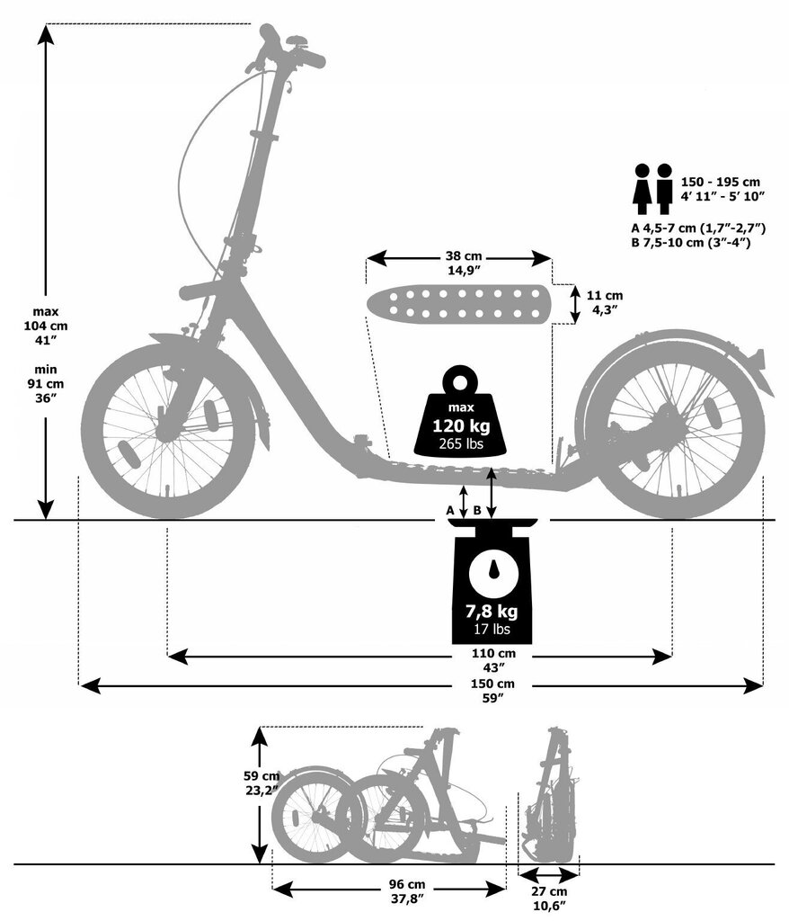 Skrejritenis KICKBIKE CLIX, balts cena un informācija | Skrejriteņi | 220.lv