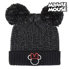 Cepure Minnie Mouse Melns black (Viens izmērs) цена и информация | Шапки, перчатки, шарфы для мальчиков | 220.lv