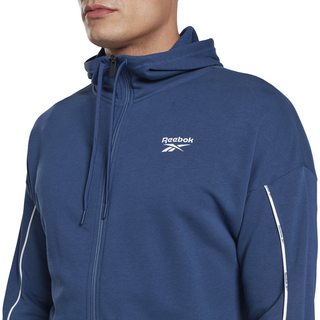 Reebok Džemperi Wor Piping Fz Blue HA1073 HA1073/2XL cena un informācija | Vīriešu jakas | 220.lv