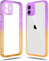 ColorFul Hard Case For iPhone 12, violets/ oranžs cena un informācija | Telefonu vāciņi, maciņi | 220.lv