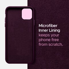 Защитный чехол для Apple iPhone 11, экокожа, веганская кожа, purple (maroon) цена и информация | Чехлы для телефонов | 220.lv