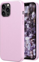 Защитный чехол для Apple iPhone 12/12 Pro, экокожа, веганская кожа, purple lavanda цена и информация | Чехлы для телефонов | 220.lv