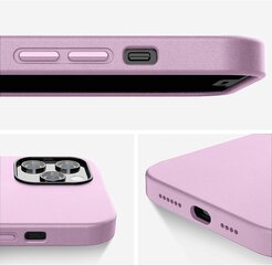 Защитный чехол для Apple iPhone 12/12 Pro, экокожа, веганская кожа, purple lavanda цена и информация | Чехлы для телефонов | 220.lv
