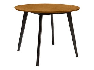 Обеденный стол BRW Keila NK, коричневый/черный цена и информация | Кухонные и обеденные столы | 220.lv
