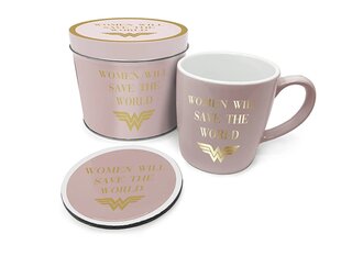 Wonder Woman; Кружка в подарочной коробке Women Will Save The World цена и информация | Атрибутика для игроков | 220.lv