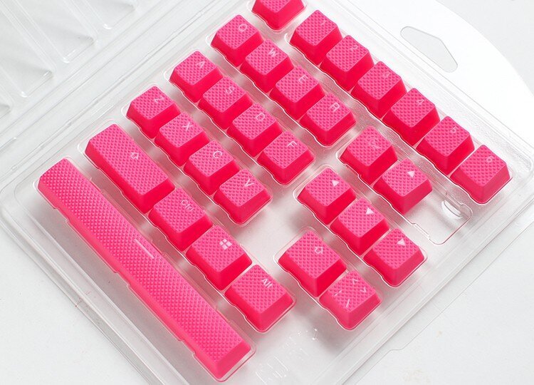 Ducky Rubber Keycap Set | 31vnt, Cosmic Pink cena un informācija | Klaviatūras | 220.lv