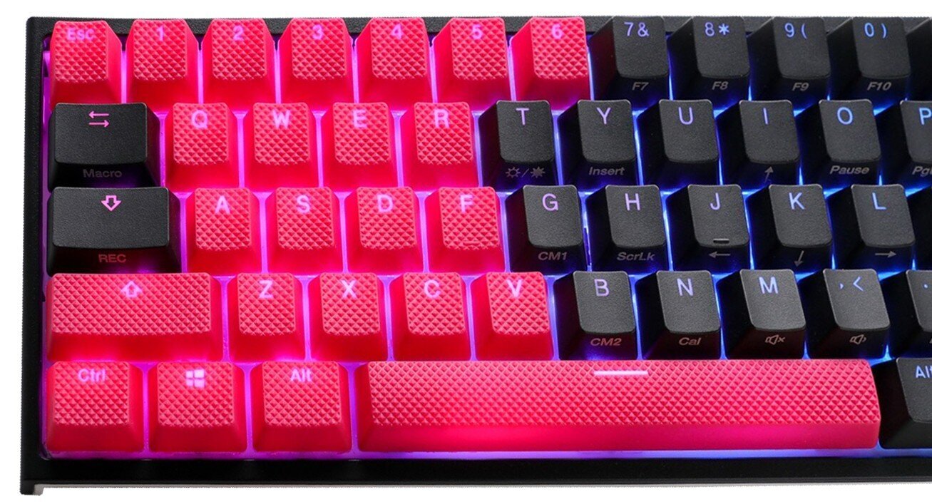 Ducky Rubber Keycap Set | 31vnt, Cosmic Pink cena un informācija | Klaviatūras | 220.lv