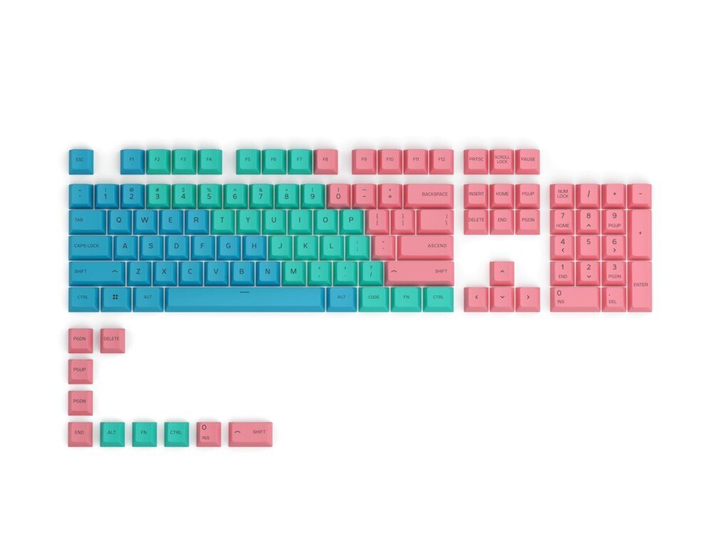 Glorious PC Gaming Race GPBT Keycaps Pastel 114 vnt. cena un informācija | Klaviatūras | 220.lv