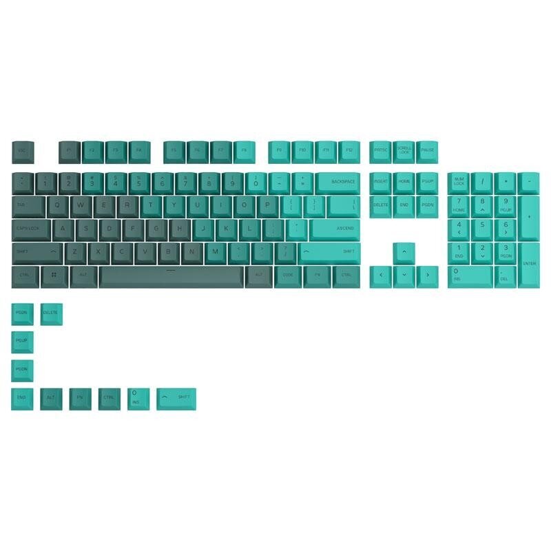 Glorious PC Gaming Race GPBT Keycaps Rain Forest 114 vnt. cena un informācija | Klaviatūras | 220.lv