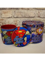 Чашка и подносик Superman My Super Hero в жестяной коробке цена и информация | Атрибутика для игроков | 220.lv