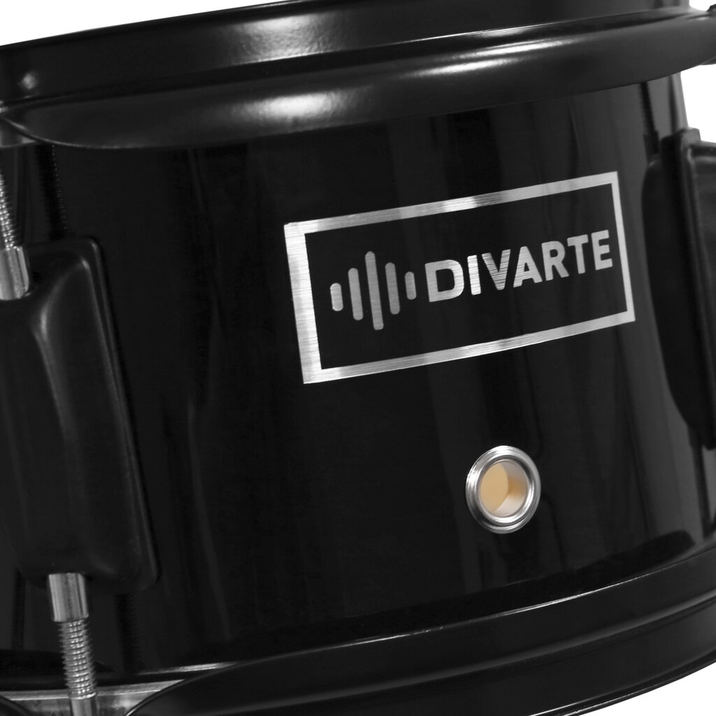 3 daļu bērnu bungu komplekts Divarte Junior DrumSet BK cena un informācija | Sitamie instrumenti | 220.lv