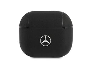 MEA3CSLBK Mercedes Leather Case for AirPods 3 Black цена и информация | Наушники | 220.lv