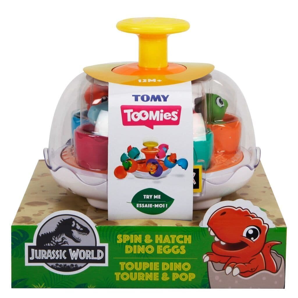 Spēle TOMY Spin & Hatch Dino Eggs, E73252 cena un informācija | Rotaļlietas zīdaiņiem | 220.lv