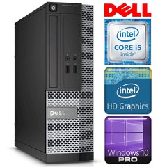 Dell 3020 SFF i5-4590 4GB 480SSD DVD WIN10PRO/W7P [refurbished] цена и информация | Стационарные компьютеры | 220.lv