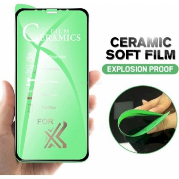 GoodBuy Clear Ceramic Glass aizsargstikls pilnam ekrānam Apple iPhone 13 Pro Max melns цена и информация | Ekrāna aizsargstikli | 220.lv