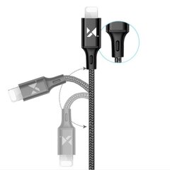 Wozinsky cable USB - Lightning 2,4A 1m white (WUC-L1W) цена и информация | Кабели для телефонов | 220.lv