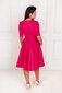 Jauniešu midi garuma kokvilnas kleita ar kabatām rozā krāsā cena un informācija | Kleitas | 220.lv