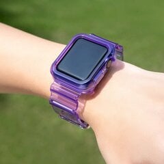 Силиконовый ремешок Fusion Light Set для Apple Watch 38 мм / 40 мм / 41 мм, фиолетовый цена и информация | Аксессуары для смарт-часов и браслетов | 220.lv