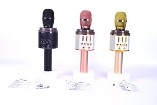 Беспроводной микрофон караоке Bluetooth К068 со световыми эффектами цена и информация | Микрофоны | 220.lv