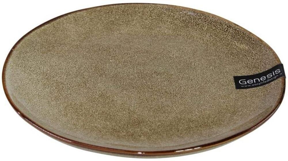Genesis terra šķīvis, 27.5cm, porcelāns цена и информация | Trauki, šķīvji, pusdienu servīzes | 220.lv