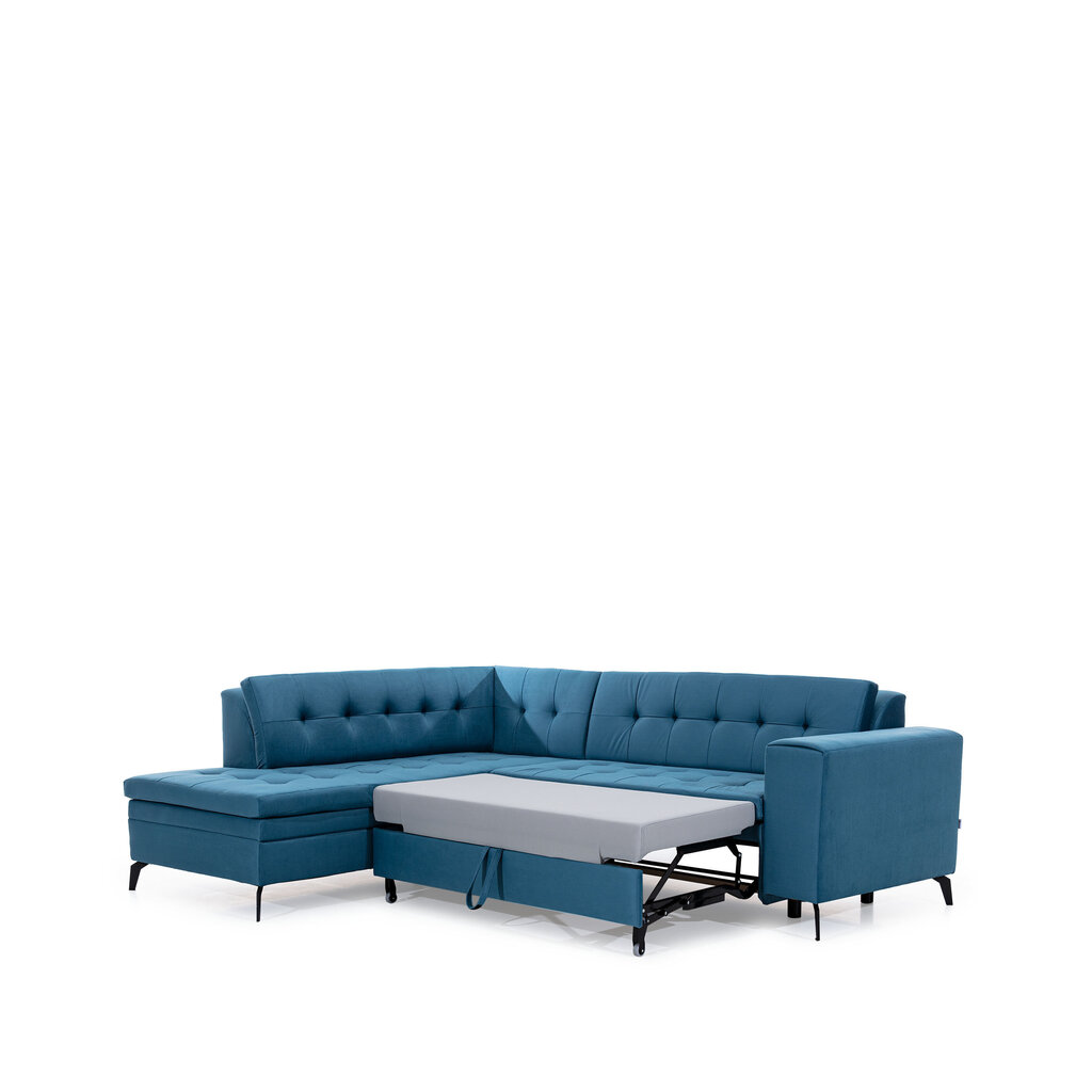 Stūra dīvāns NORE Lanvin, Lukso, zils цена и информация | Stūra dīvāni | 220.lv