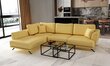 Stūra dīvāns NORE Larde, Savoi, dzeltens цена и информация | Stūra dīvāni | 220.lv