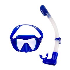 Snorkelēšanas komplekts, Scorpena Swim, neona - zilā krāsā цена и информация | Наборы для подводного плавания | 220.lv