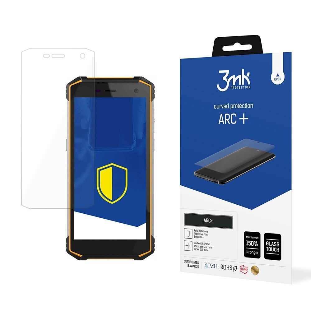 3mk ARC+, paredzēts MyPhone Hammer Energy 2 cena un informācija | Ekrāna aizsargstikli | 220.lv