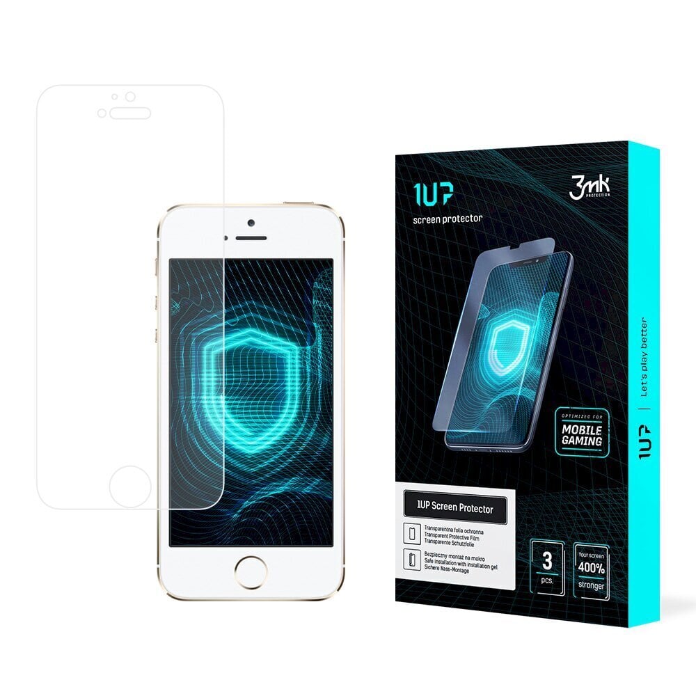 3mk 1UP, paredzēts Apple iPhone 5/5S/SE cena un informācija | Ekrāna aizsargstikli | 220.lv